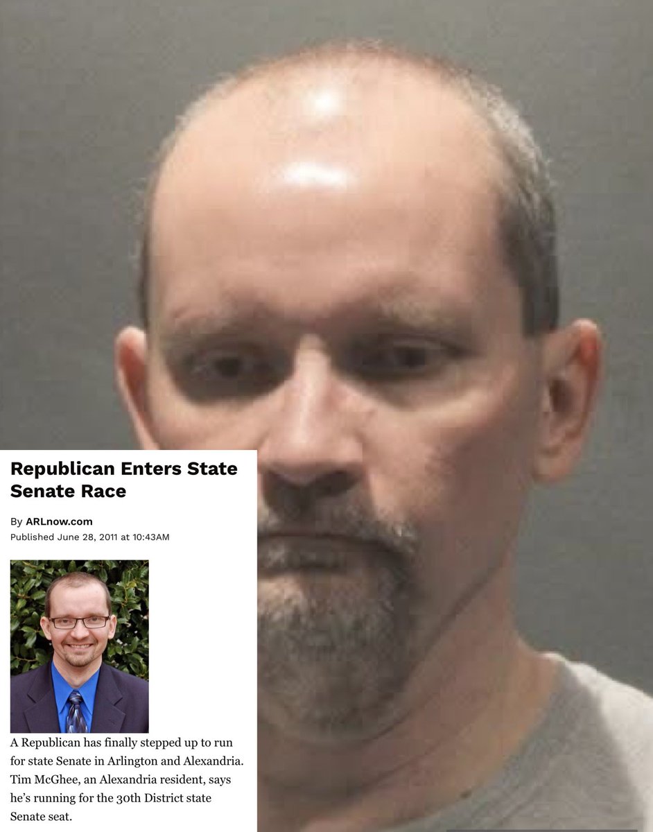 Former Virginia state senate candidate, baptist church worker &amp; substitute teacher, Timothy McGhee, has been arrested for sexually abusing &amp; stalking a child.