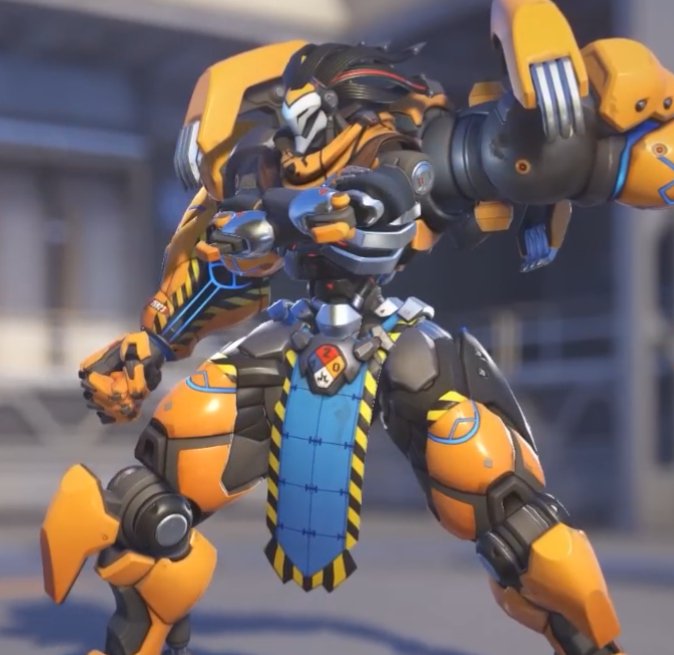 flatfacesucker's tweet photo. Not exactly sure what the Overwatch artists were cooking when they put a hazard diamond directly over Ramattra's crotch but I support it wholeheartedly https://t.co/O2C2jlM1xK