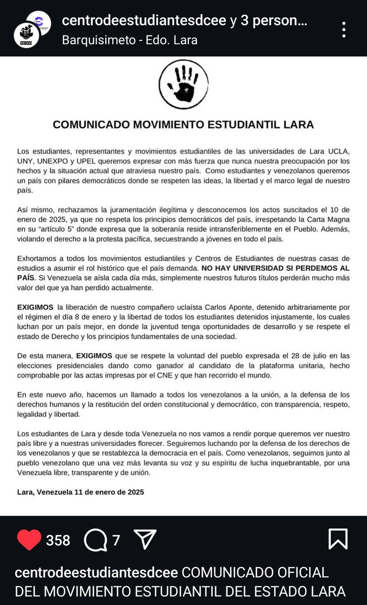 littleliotte's tweet photo. LA UCLA SE PRONUNCIO, VAMOS NOJODAAA 🗣️
#ParoEstudiantilYA 
#ParoNacionalYCalleHastaQueCaiga https://t.co/30nL1sQwqb