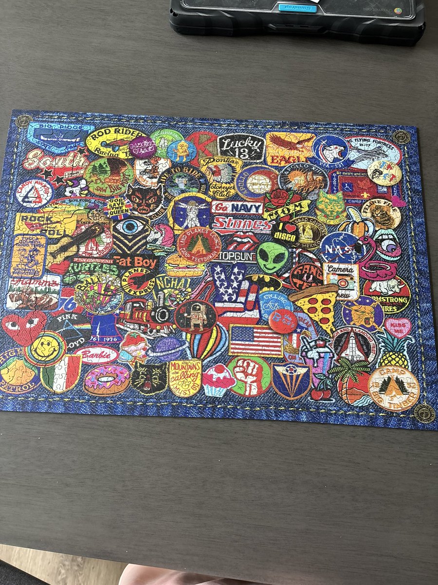 Todd_ESU's tweet photo. Spent my winter break doing some wooden mosaic puzzles with these sweet girls! Enjoyed these days/nights around the table laughing and talking about life. 

Only got 2 more years till my oldest graduates…better enjoy all these days. #girldad https://t.co/Gm40Ji0nMJ