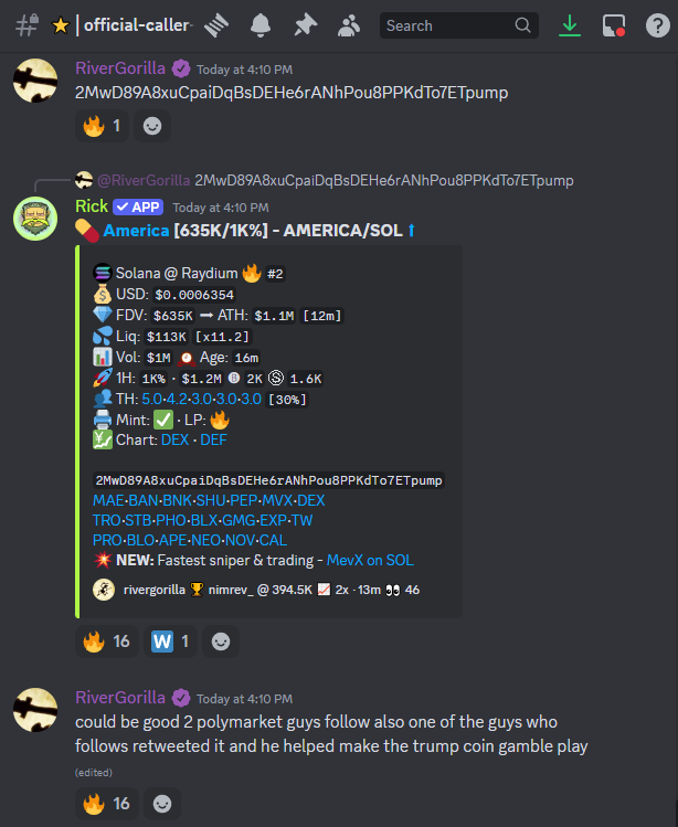Shocked's tweet photo. The GOAT @0xRiver8 caught $AMERICA @ 635k, tapped 16M 

Calm luh 25x for Shocked members ⚡️

Trade with us here -> https://t.co/z2Z5OFCo3v https://t.co/SxFhrykGRG