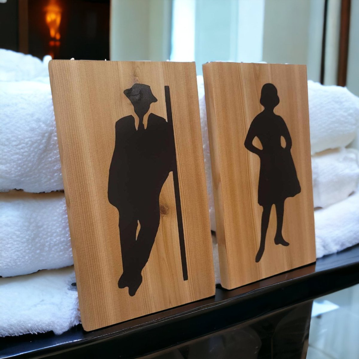 arlissbryant's tweet image. Bathroom Signs Mens And Womens Bathroom Restroom Gender Sign tuppu.net/2705df90 #kitchenconnection #Etsy #BathroomSigns
