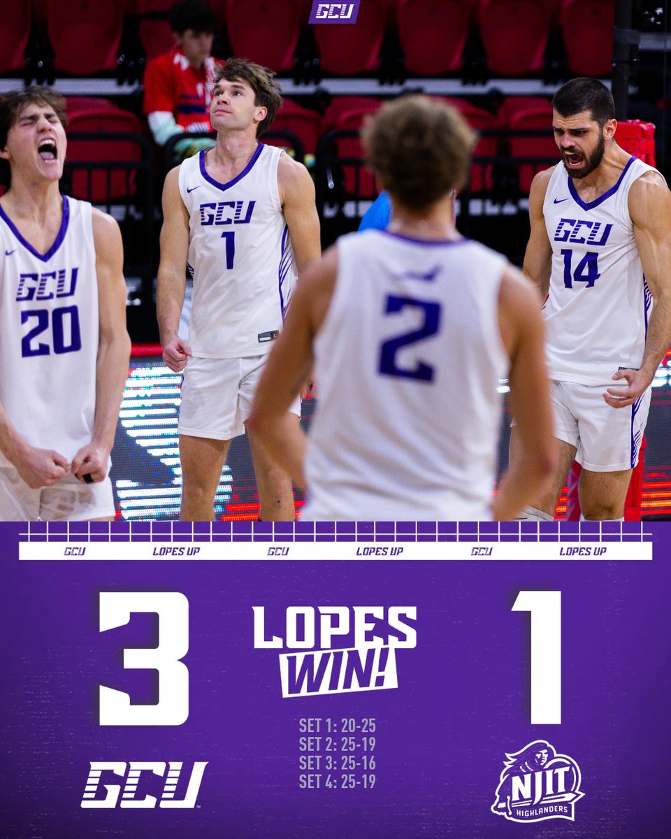 GCU_MVolleyball's tweet photo. This sequel was just as good as the first! #LopesUp https://t.co/Sb4Z7gda0D
