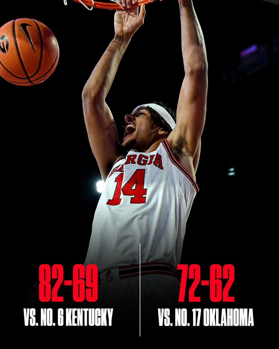 SECNetwork's tweet photo. Back-to-back top 25 wins for the Dawgs 😤

@BasketballUGA https://t.co/JGPY329SBs