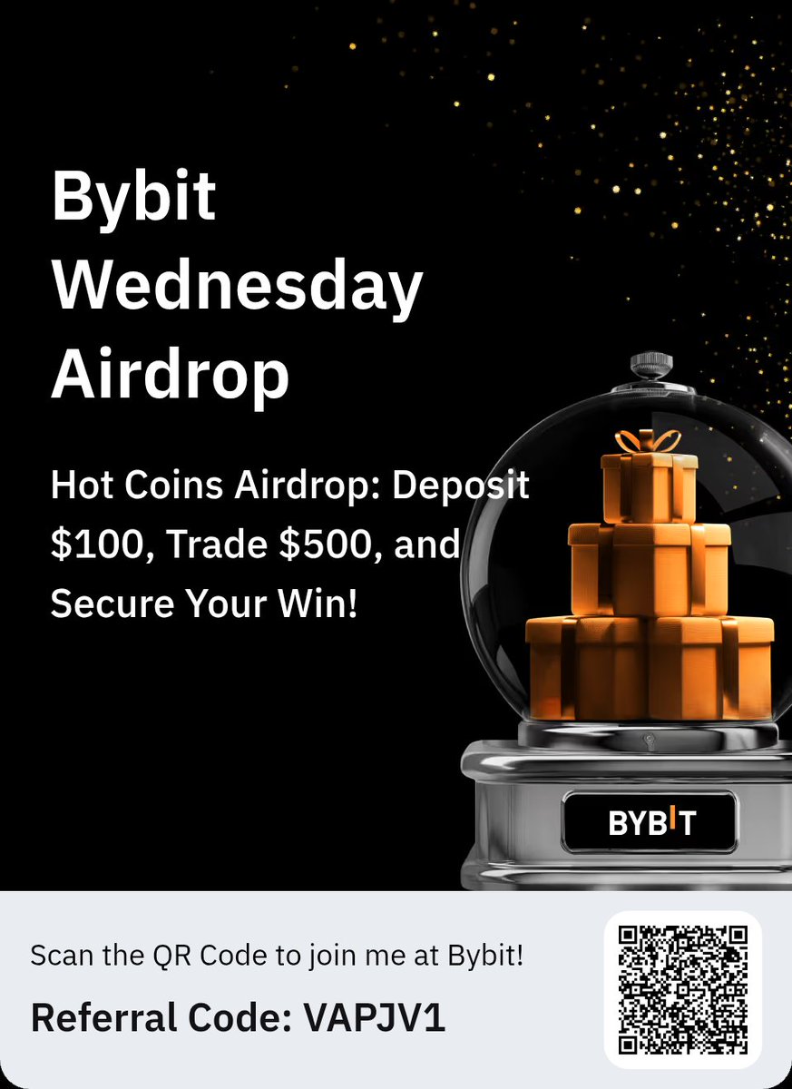 Hot Coins Airdrop: Deposit $100, Trade $500, and Secure Your Win! bybit.com/en/Wednesday-A…