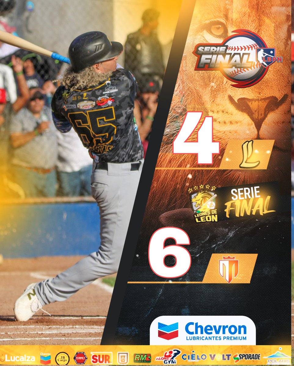 Victoria del Tren del Norte que lo pone 3-1  en la Serie Final, nuestros melenudos buscarán mañana forzar un 6to juego en la ciudad universitaria.