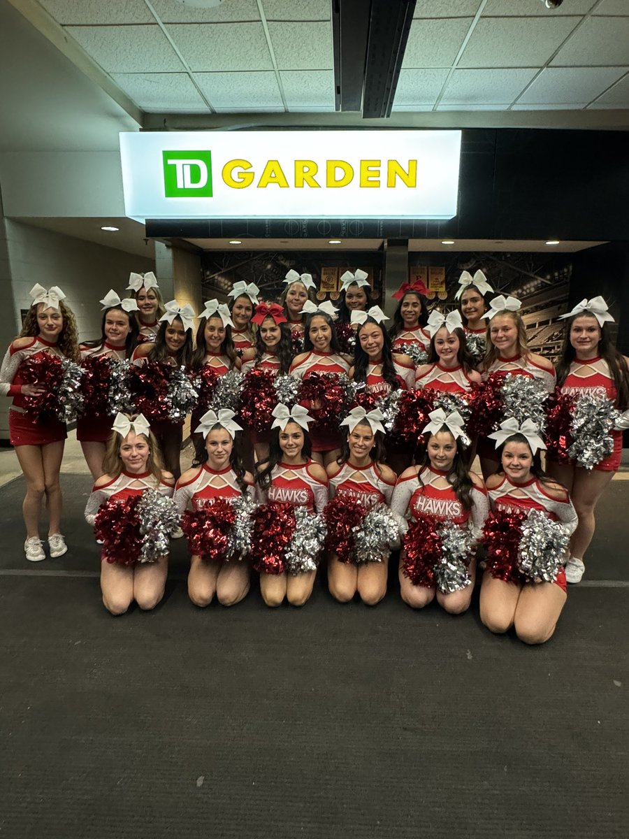 whscheering's tweet image. We had a great time cheering on the Hawks at the TD Garden!