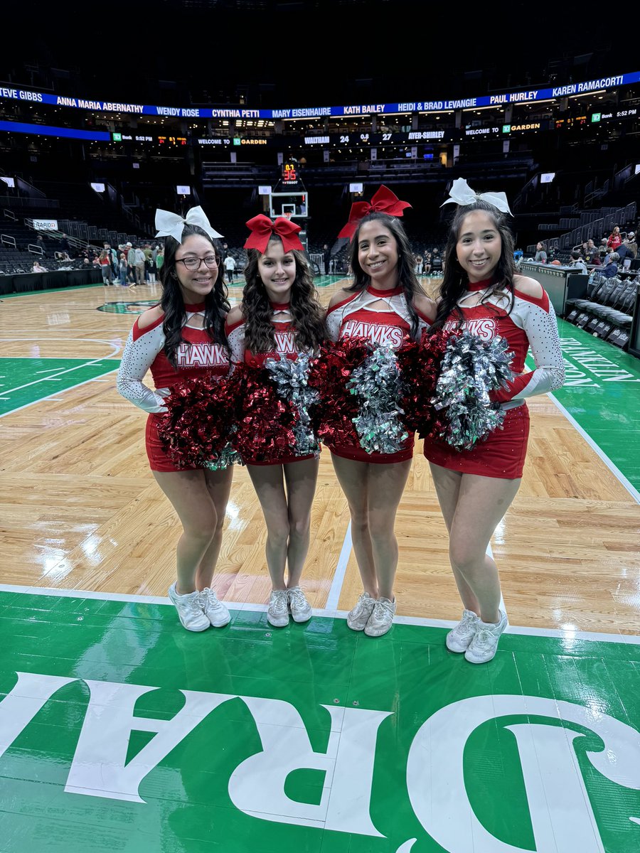 whscheering's tweet image. We had a great time cheering on the Hawks at the TD Garden!