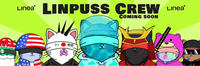 DaMoonSOC (@damoonsoc1) on Twitter photo LINPUSS CREW WL GIVEAWAY
We’re teaming up with <a href="/LinpussLinea/">Linpuss | Linea</a> for their highly anticipated NFT Collection: LINPUSS CREW!
🎟️ 10 WLs
1.Follow <a href="/LinpussLinea/">Linpuss | Linea</a> & <a href="/DaMoonSOC1/">DaMoonSOC</a>
2.RT & Drop Wallet
10H🧭
Launching Monday 13th, 2PM UTC ⌛️ LINPUSS CREW WL GIVEAWAY
We’re teaming up with <a href="/LinpussLinea/">Linpuss | Linea</a> for their highly anticipated NFT Collection: LINPUSS CREW!
🎟️ 10 WLs
1.Follow <a href="/LinpussLinea/">Linpuss | Linea</a> & <a href="/DaMoonSOC1/">DaMoonSOC</a>
2.RT & Drop Wallet
10H🧭
Launching Monday 13th, 2PM UTC ⌛️
