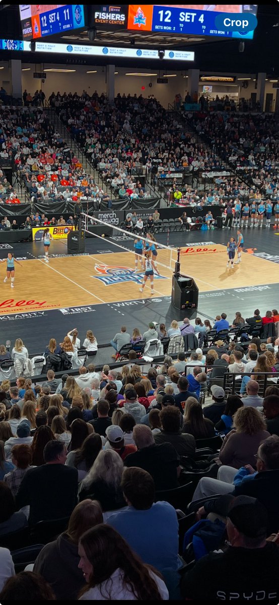 Professional women’s volleyball has landed in ⁦<a href="/FishersIN/">FishersIN</a>⁩ and it is awesome!!!