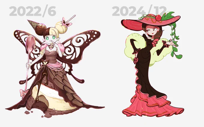 どちらも擬人化なんだけど、モチーフを整理して馴染ませることが出来るようになってきた気がする。 