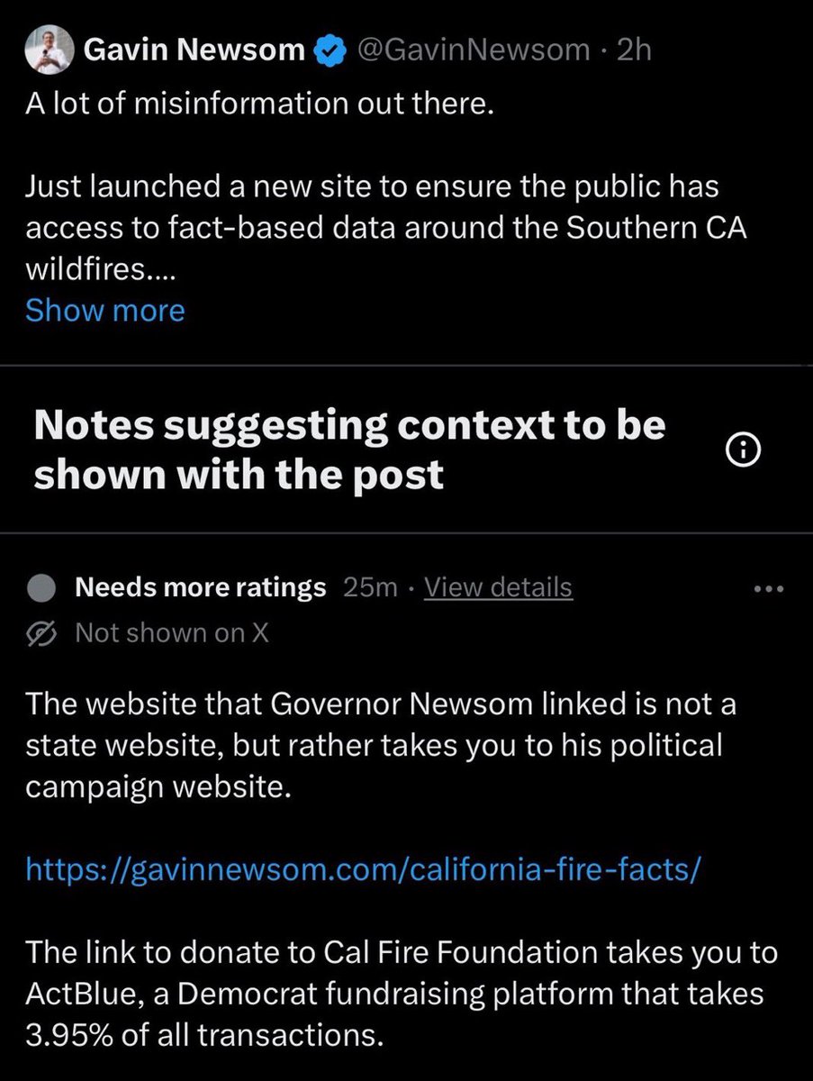 BREAKING NOW 🚨 Gov Gavin Newsom was just caught by 𝕏 scamming his 2.1 million followers

LET’S MAKE SURE EVERYBODY ON 𝕏 KNOWS