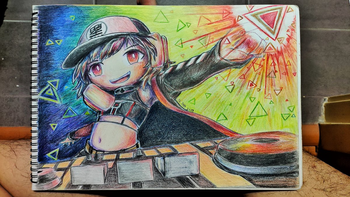 CitrineAcid's tweet photo. Finally beating the fear in my mind. 

Hey @KuroDeejay , the art was made 2 years ago. I wanna thank you for the remixes you created. They gave me a lot of ideas and strength on creating drawings.

Wish you a happy new year Stay cool and keep remixing 🎧🎶💛🧡 https://t.co/HE2gd27ZcY