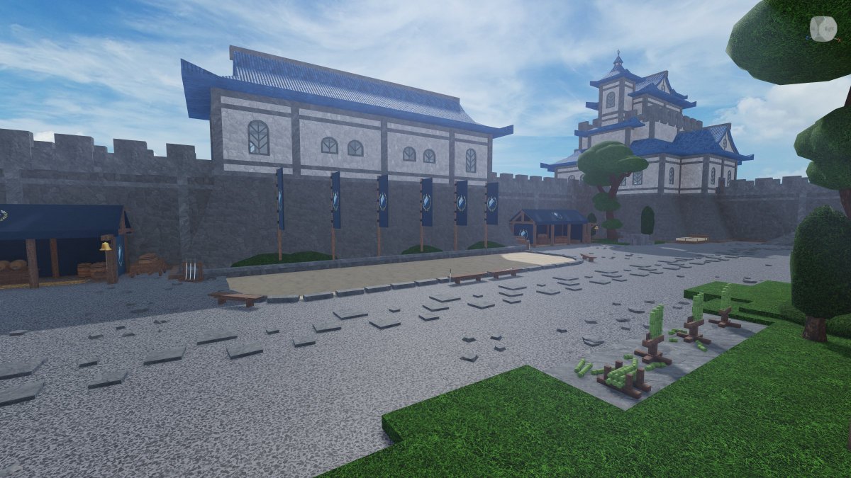 Castle training grounds, complete with bamboo strikes and a sparring arena! 🏯⚔️

#roblox #robloxstudio #GameDev #gamedev #ArcaneOdyssey