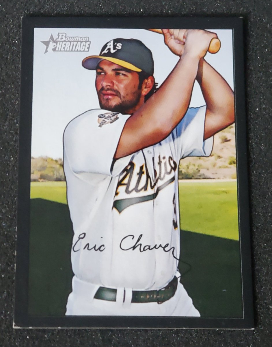 seattlegrapher's tweet image. A few more new Chavez cards arrived today.  The sweet spot bat auto was from an ebay seller located in my birth city.  A small town in MI with less than 10,000 residents. #smallworld