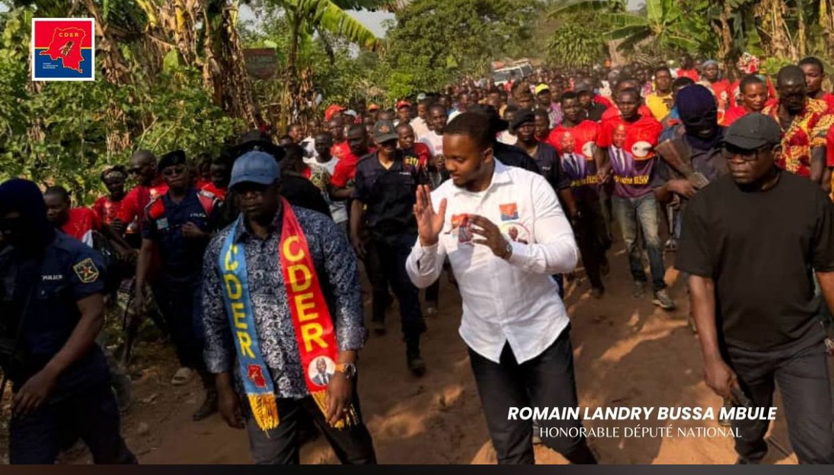 isako_patrick's tweet photo. 🚨‼️ #VacancesParlementaires Les Honorables Sénateur Willy Bussa et Député national Landry Bussa ont été accueillis avec pompe dans les groupements de #Taliba, #Nzeka, au Chef-lieu du Secteur de Bolingo avant d'atteindre Budjala cité, le fief acquis totalement à SEM @JLBussa. https://t.co/xnvc3VroP8