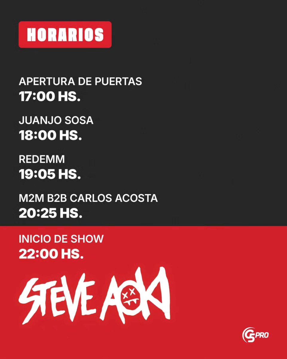 Listos para dejar la pista encendida a <a href="/steveaoki/">Steve Aoki</a> 
Nos vemos en el Anfiteatro! 🏟️🔥