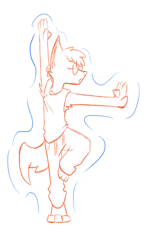 Whelp nothing wrong with doing yoga, right? Not for William as he is becoming a Lucario. Sketch is made by <a href="/Hydez_Artz/">Hydez</a>