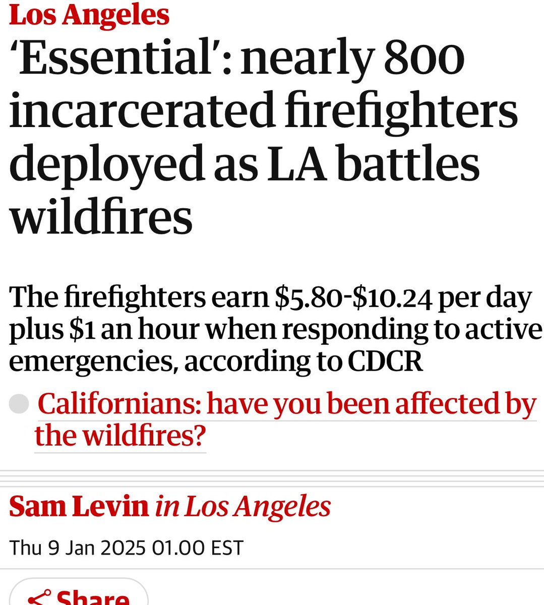 PplsCityCouncil's tweet image. There are 800 incarcerated firefighters fighting wildfires in Los Angeles right now.

One way to support right now is donate to @AntiRecidivism, which will go to the youth involved in the Pine Grove program. ARC will put the money on their books: antirecidivism.org/donate/