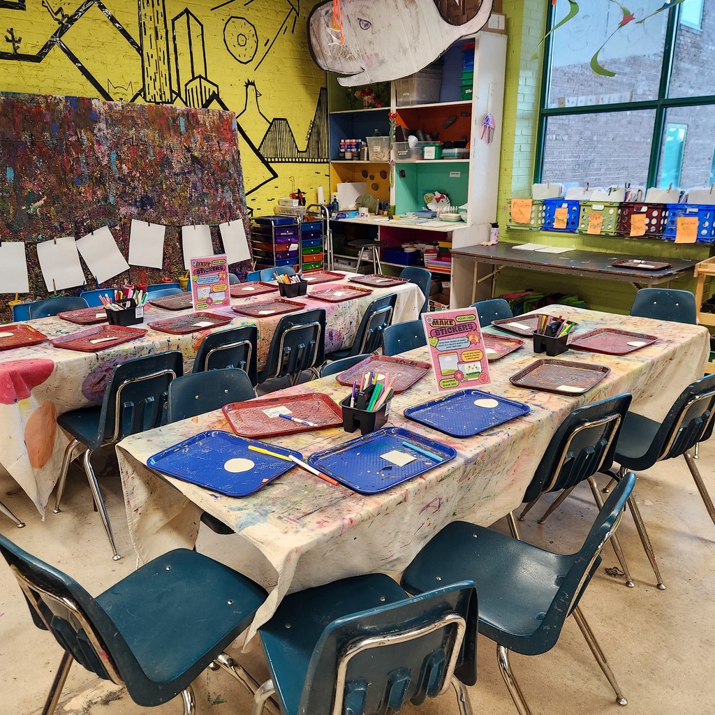 GreenhillNC's tweet photo. Stickers are awesome, amazing, fun, and exciting! 🎨 ArtQuest at GreenHill has a sticker station waiting for you! Come in, get warm, and create your own custom stickers with us. 🖍️

#sticker #art #arteducation #supportart #supportartists #artists #artgallery #ncart #downtowngso https://t.co/B3k9tKs0Yt