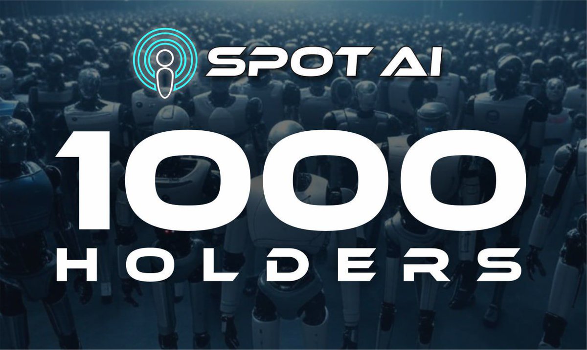 ⚡️ Exciting News ⚡️

⚡️ Now $SPOT has reached new milestone, 1.000+ Holders! 

Thank you for all the support from community, and stay with us for more feature!