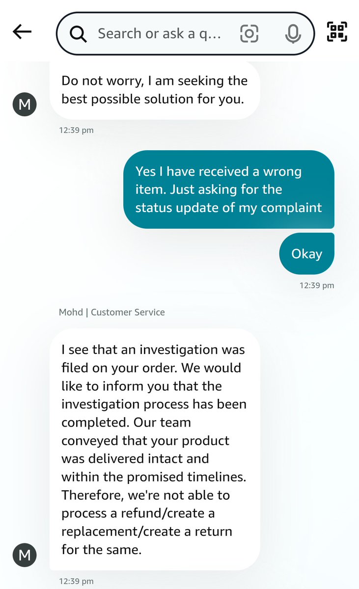 ayub_victor's tweet photo. @amazonIN  The Asus laptop that I ordered (ID 407-5127709-2260365) is a completely different variant from the Laptop that was delivered to me. I contacted the customer care about this and after 3 days of complaint this is they have to say https://t.co/qRoFlFqCEC
