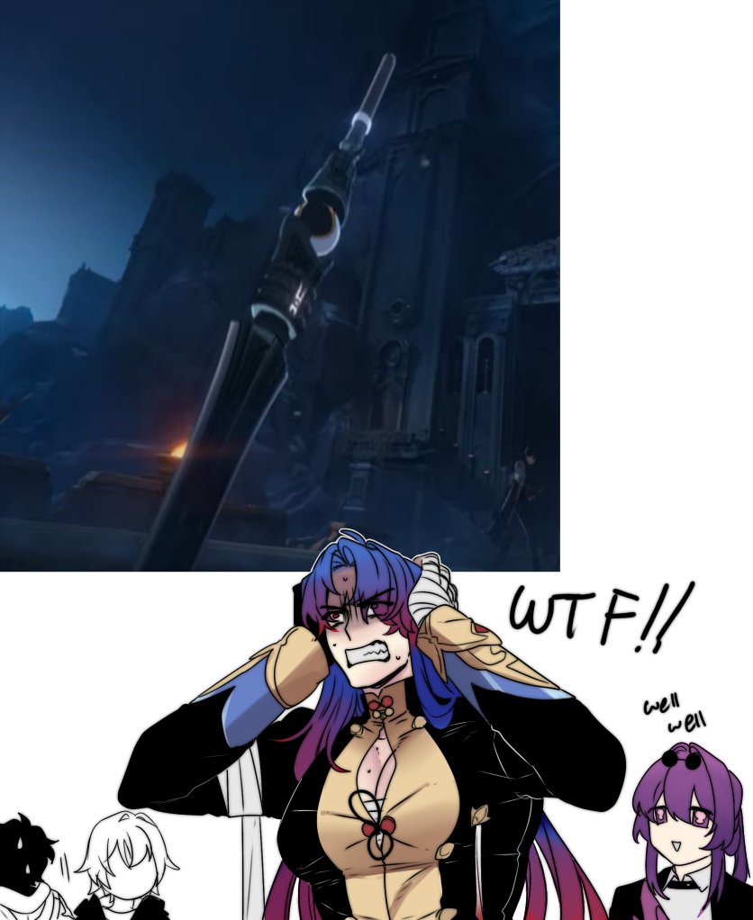 i just imagine what if he sees the weapon he made got broken and he is in the stated cant forge anymore 

#blade #kafka #caelus #danheng