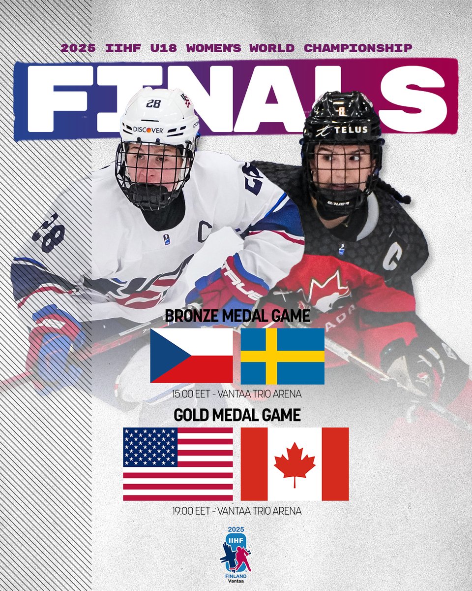 The ultimate rivalry🔥 <a href="/usahockey/">USA Hockey</a> vs <a href="/hockeycanada/">Hockey Canada</a> for the gold!🥇 Who will claim the crown at #U18WomensWorlds?