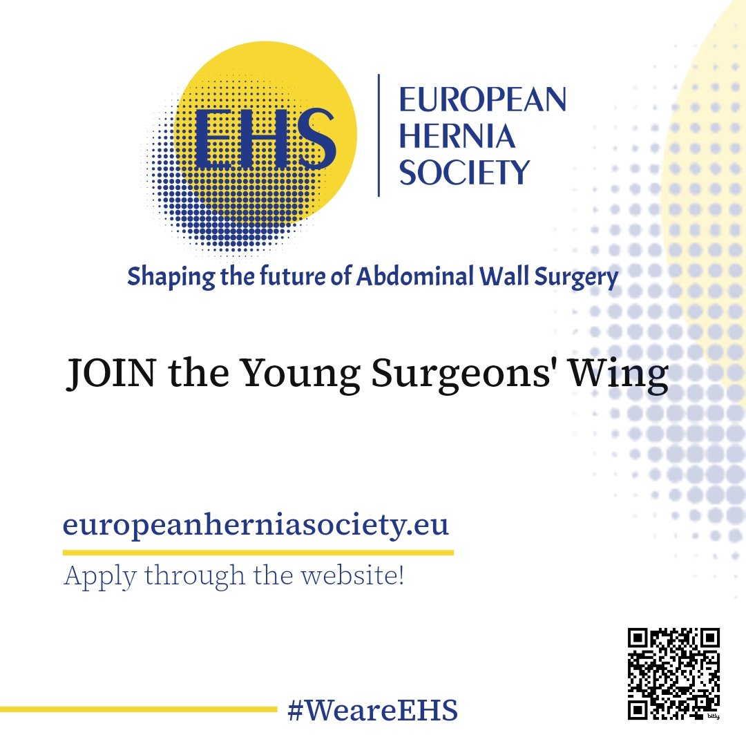 📣 Calling All Young Surgeons Across Europe!

Are you passionate about #AWSurgery and eager to shape the future of training and innovation in hernia care? The EHS is looking for young, driven surgeons to join our community and become Wing members!

🌍 Young surgeons and residents