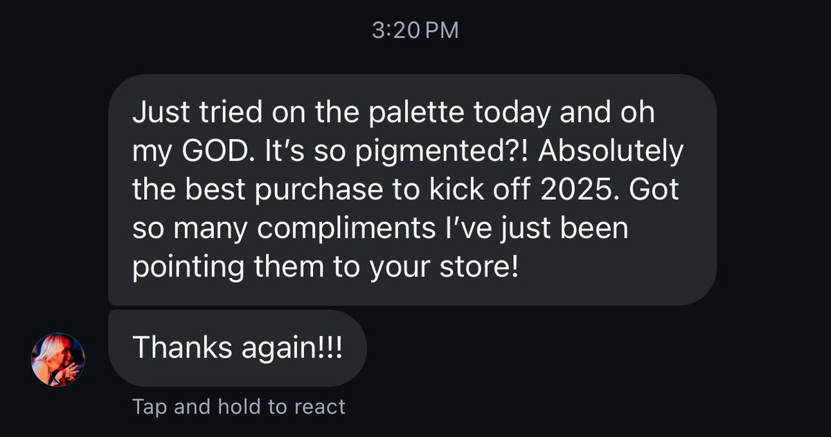 strangerousco's tweet photo. feedback on our In Your Dreams palette! 😭💜 https://t.co/O9O0nS2AMV