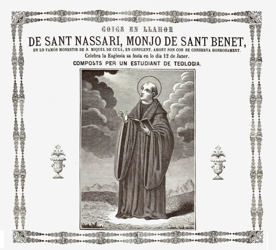 joanarimanyjuv's tweet image. Avui és la festa de sant Nazari. El seu era un dels tres cossos venerats a la #cripta del #Pessebre de Sant Miquel de #Cuixà. Segons Joan #Amades, era homenatjat pels que tenien un defecte al nas o una bona nàpia.