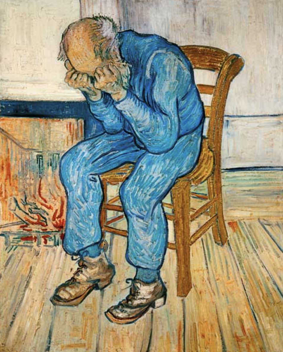 Je moet in beweging blijven. Het lijden wordt erger als je stil zit, als je krachteloos gemaakt bent door wat voorbijgegaan is, en alleen maar angstig bezig bent met het toekomstige.

Søren Kierkegaard, 1844

#VanGogh