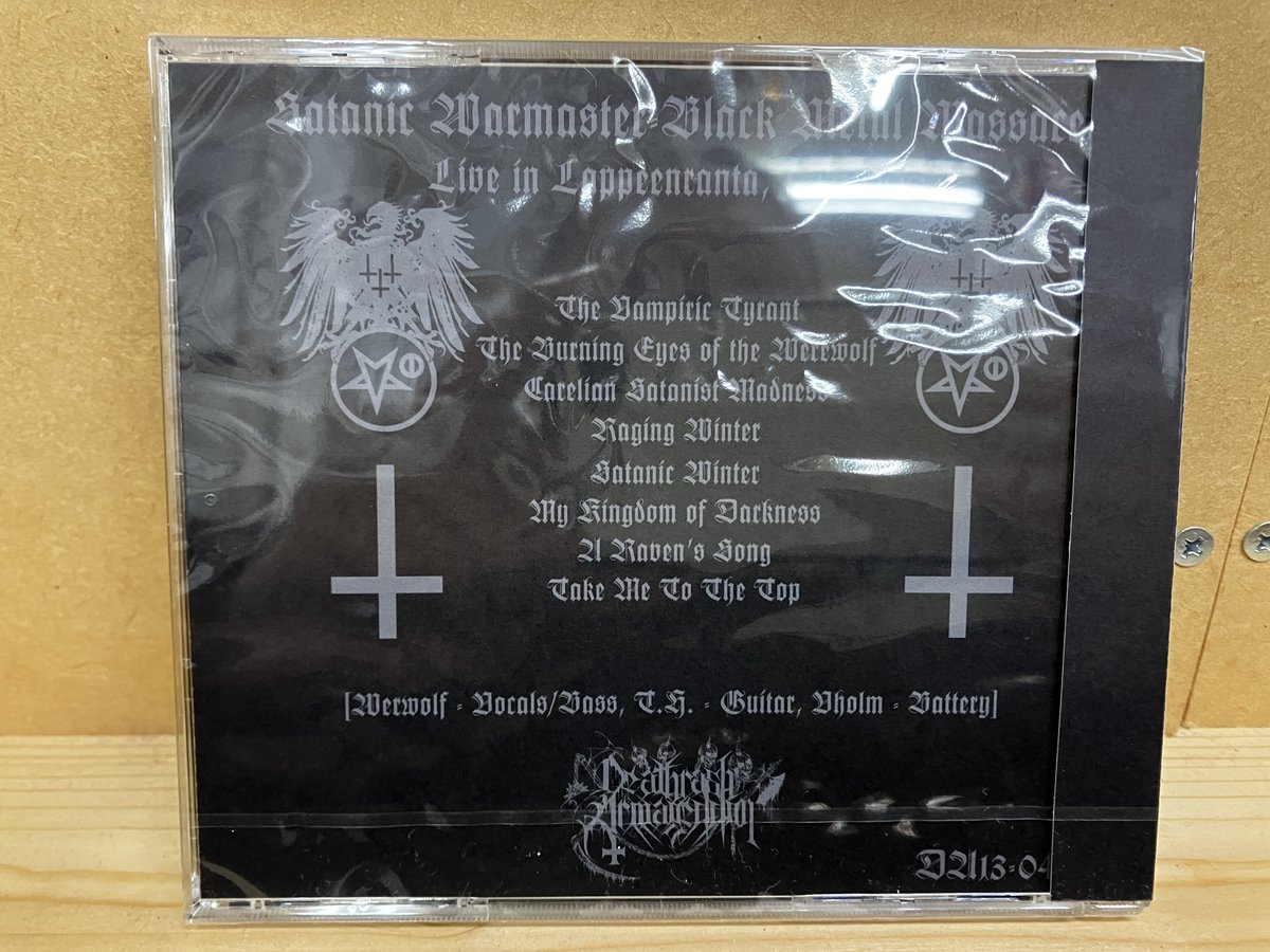 発売中 Satanic Warmaster サタニック・ウォーマスター - Black Metal 