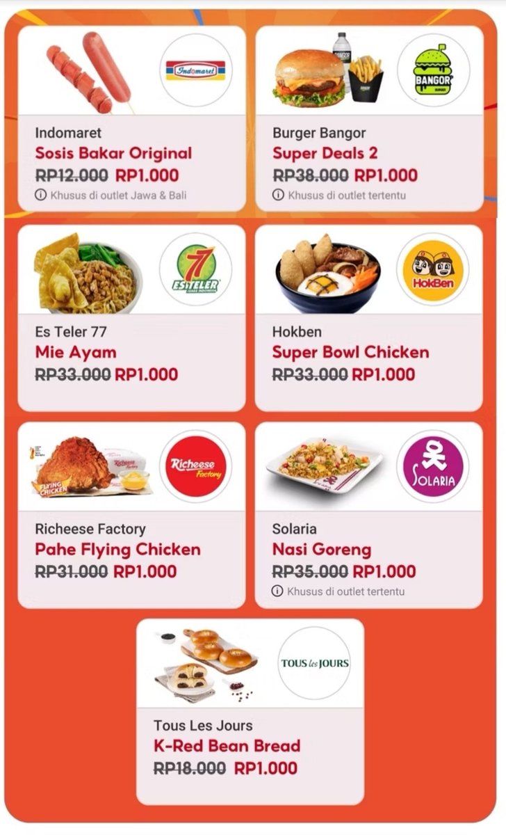 RacunBelanja's tweet image. ShopeePay Serba Seribu‼️
🗓️ 13 Januari-28 Februari 2025

• Pembayaran langsung di outlet
• Menggunakan aplikasi ShopeePay 
• Pastikan scan QR ShopeePay
• Maksimal 1x transaksi/pengguna/merchant/metode pembayaran/periode

Selengkapnya cek disini:
s.shopee.co.id/2Vc0KDxivA