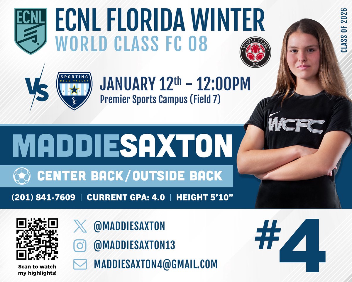 Can’t wait to get back out there again tomorrow!! <a href="/WCFC08ECNL/">WCFC08ECNL</a> <a href="/WorldClassFC1/">World Class FC</a> <a href="/ImYouthSoccer/">ECNL/GA/Recruiting/College Soccer</a> <a href="/ImCollegeSoccer/">College Soccer Truth ™</a> <a href="/TheSoccerWire/">SoccerWire</a> <a href="/TopDrawerSoccer/">TopDrawerSoccer</a> <a href="/PrepSoccer/">Prep Soccer ⚽️</a> <a href="/ECNLgirls/">ECNL Girls</a>