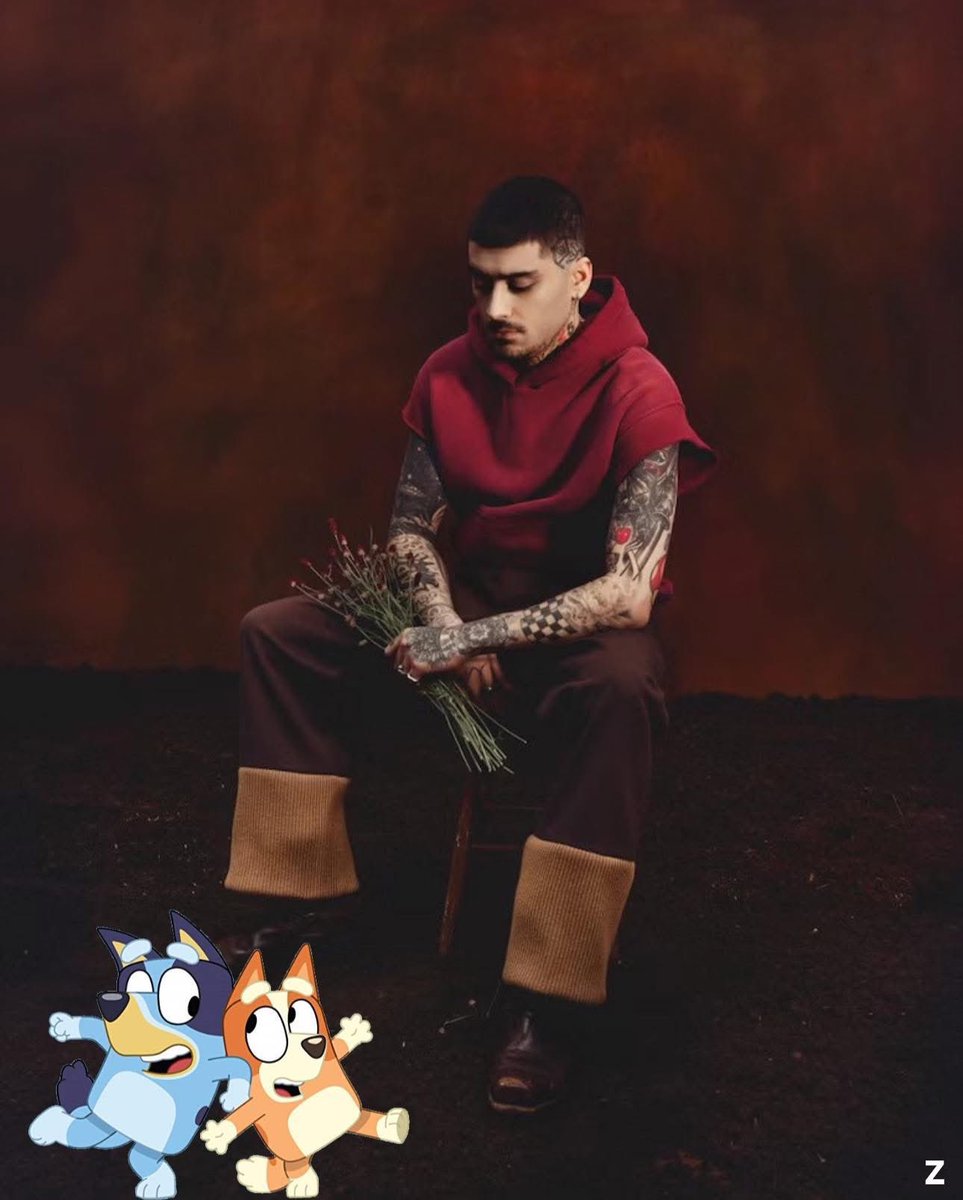 Zquadxinactive's tweet photo. 1.-Zayn comentó en una entrevista que llora viendo la caricatura de Bluey. https://t.co/GC92yaUk9i