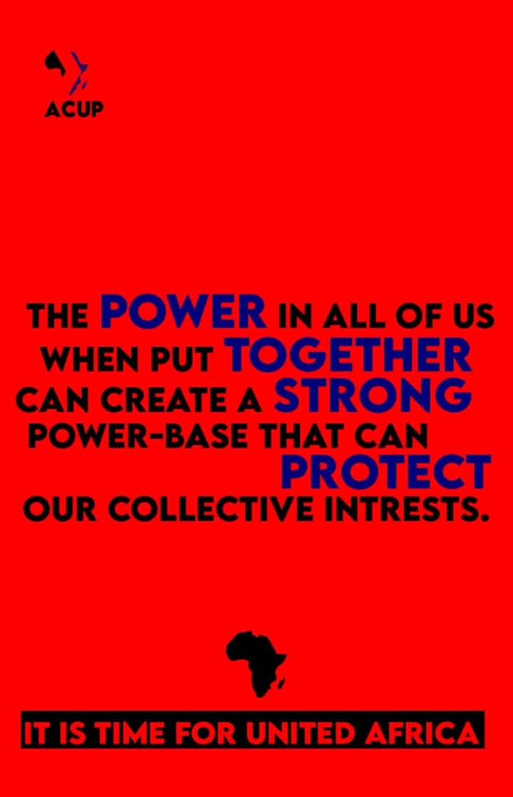 Africa shall be liberated without negotiation.

Imperialism and exploitation will never go away willingly. They must intentionally be pushed out from our homes with our daily actions that focus on building ourselves and our society.

Africa in the hands of the African people.
