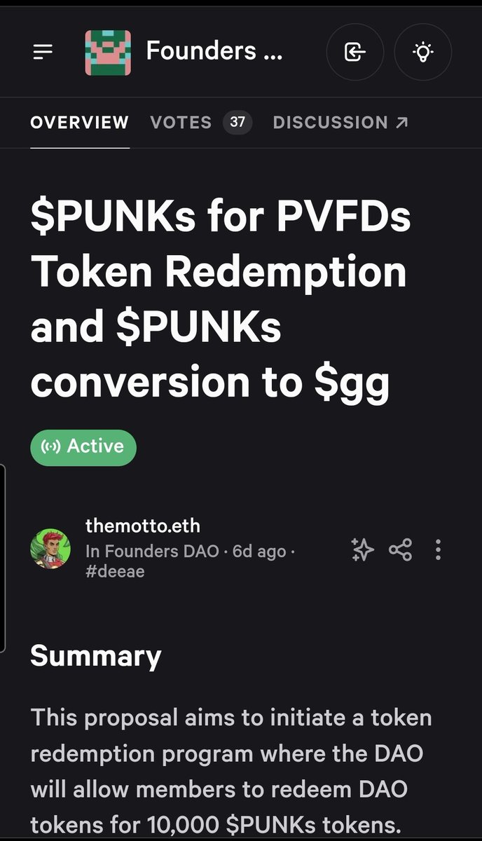 Founder's DAO tweet media