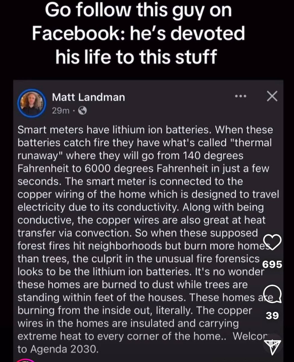 Smart meters have lithium ion batteries.