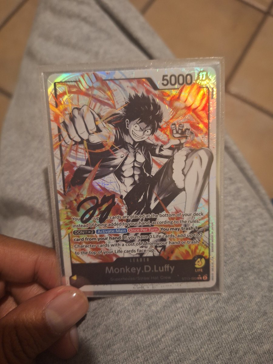 Superduperchay's tweet photo. Fue mal torneo para mi, pero muy feliz de conocer a @JellybeansOP,
Feliz porque gracias a su inspiración hice 3 top16 con BY, debí confiar más en Luffy BY  y menos en Doffy.
Thank you for everything! Good luck tomorrow Jeremy, we're rooting for you. https://t.co/P1o36tGyFU