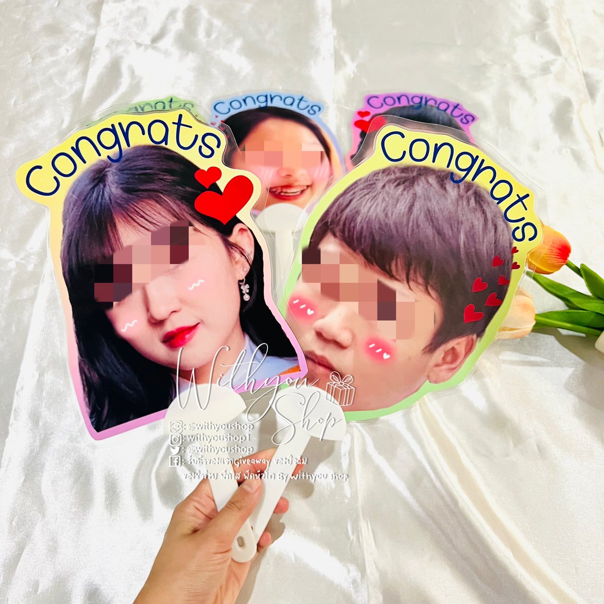 WithyouShop's tweet image. พัดสั่งทำลดราคา #รับทำพัด #พัดใส #พัดหัวโต ตย.ลูกค้าสั่งทำ🙏🏻
👉🏻ราคาโปร มินิ25฿ จัมโบ้45฿
👉🏻เป็นโฟโต้เคลือบ
👉🏻มีด้านเดียว
👉🏻ด้ามสีขาว
#ของปัจฉิม #ของขวัญรับปริญญา #ของขวัญปัจฉิม ปัจฉิม #พัดกลม #รับทำของแจก #รับทำgiveaway #Giveaway #รับปริญญา #ของแจกหน้าคอน #ของแจกแฟนคลับ