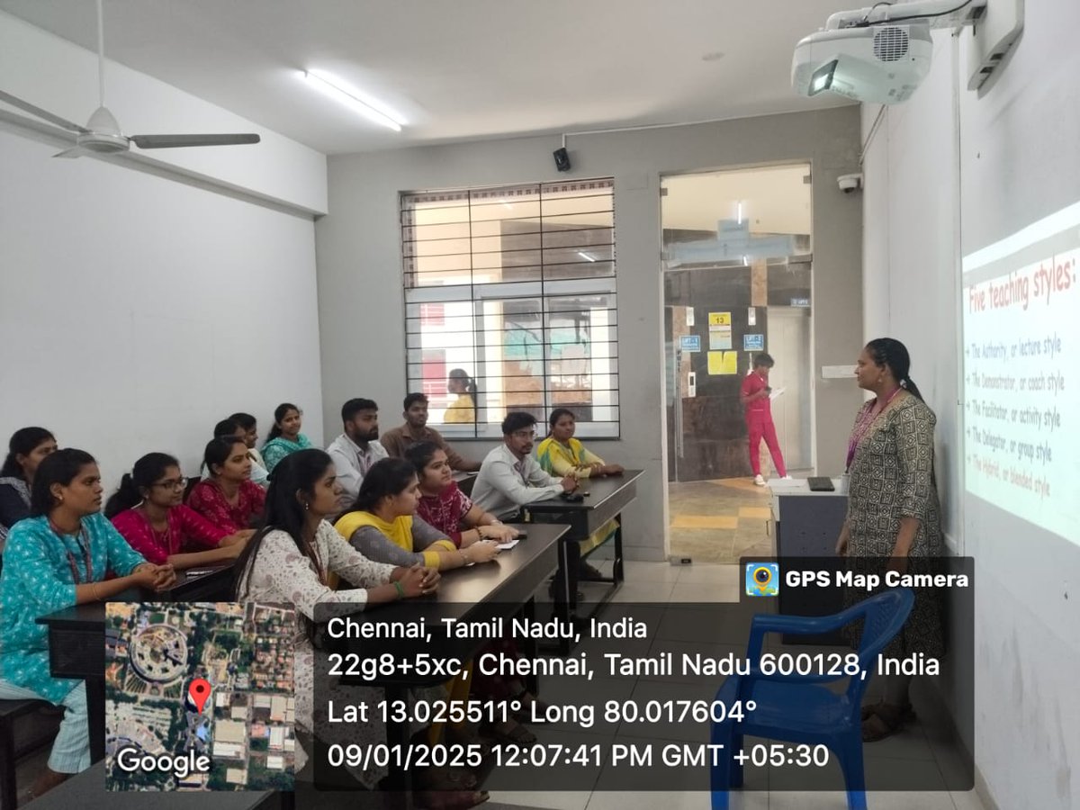SCAHSOfficial's tweet photo. SCAHS conducted FDP program about the topic entitled "Five types of teaching styles" on 9th January 2025. Mrs. Khaviya, lecturer of optometry was the speaker for this event. @SIMATS2 @VC_SIMATS https://t.co/dc467HJvRX