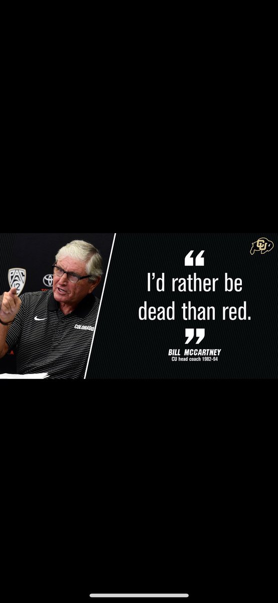 No better words have ever been spoken! #Buffs4Life 💯🙏🦬🔥