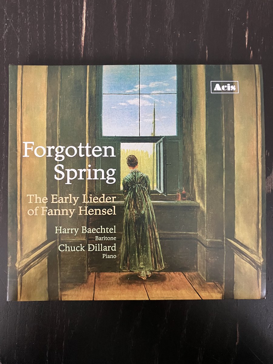 In today's mail: early Fanny Hensel songs on Streicher piano from 1848! 🥰 I was lucky enough to get to hear these pieces during the recording process, and also write the liner notes—and the songs are AMAZING.