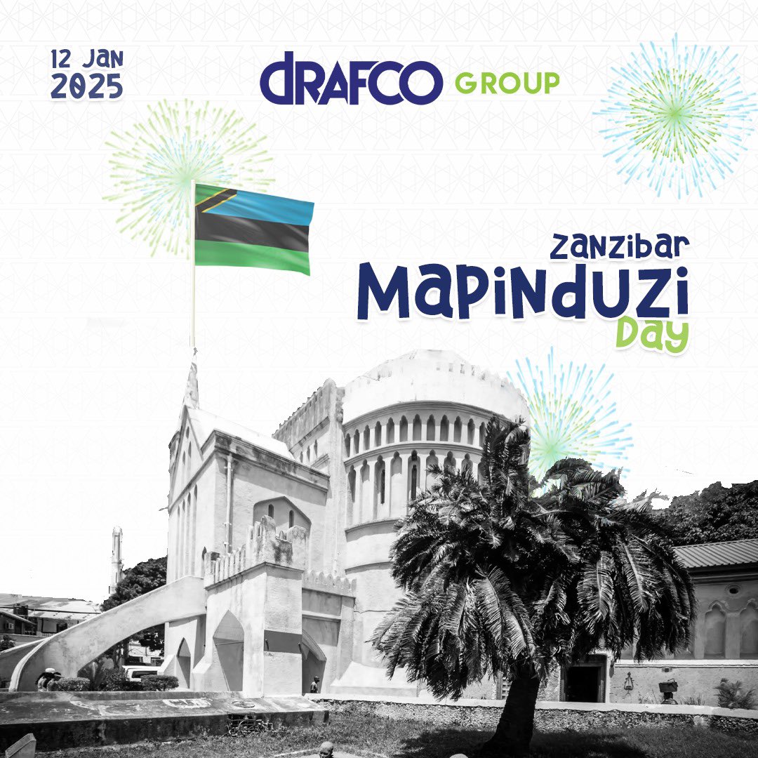 DrafcoGroup's tweet photo. Tunawatakia Heri ya Siku ya Mapinduzi ya Zanzibar!, tuendelee kudumisha amani na mshikamano.

#sikuyamapinduzi
#mapinduzi
#zanzibar
#drafcogroup
#cuidado #pinotex
#adultdiaper https://t.co/mpm0Im1PBj
