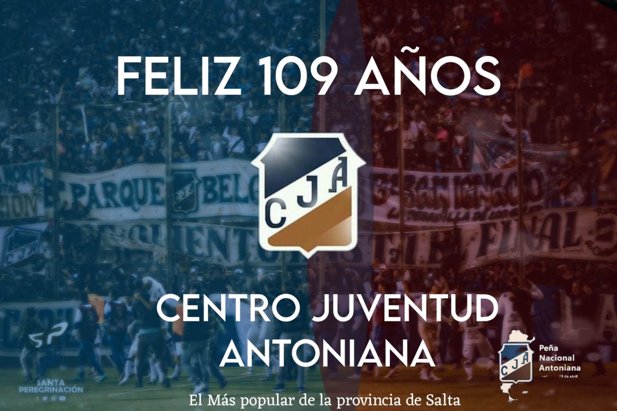 FELIZ 109 AÑOS, ANTONIANO QUERIDO, ser hincha y parte de tu Historia me enorguellese, vamos x muchooos años mas!!