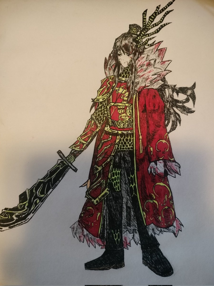 ReiTanashi's tweet photo. Xiao art on paper (From library of Ruina) 

#ProjectMoon #LibraryOfRuina #Fanart https://t.co/HbWB07u6q3