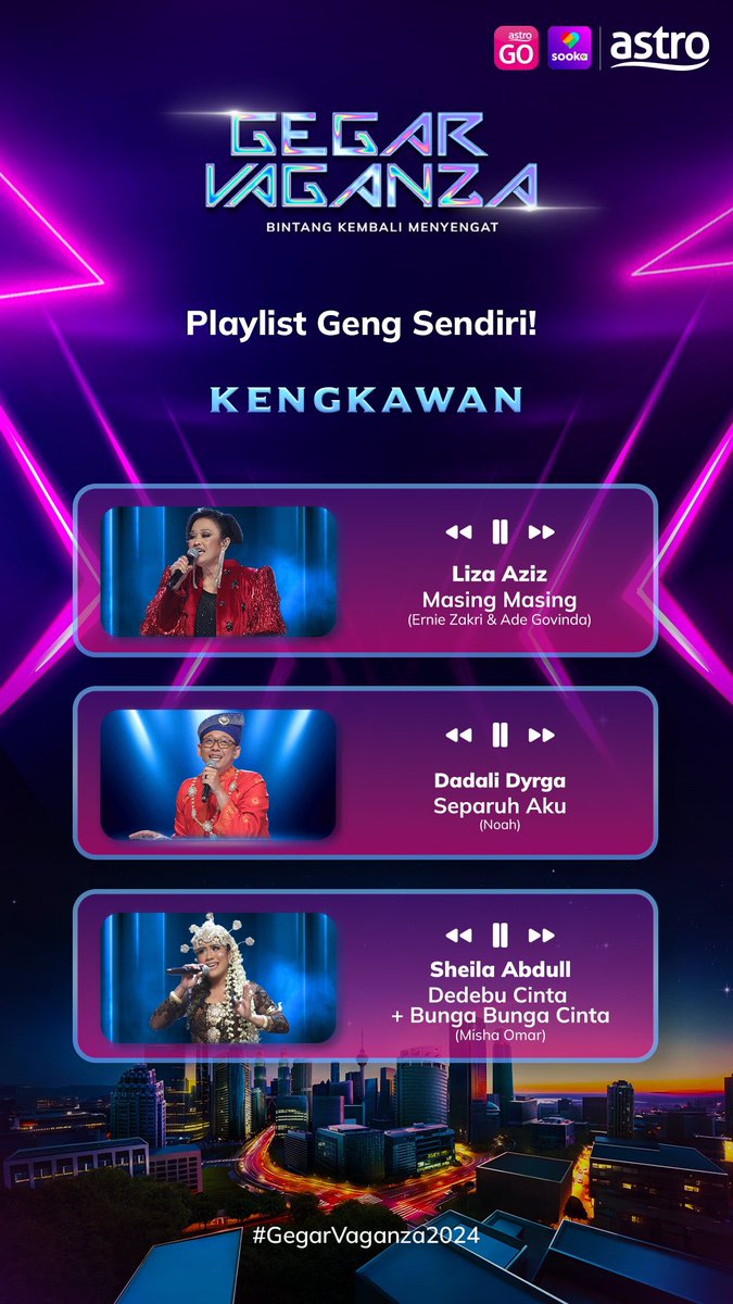 norzehajr's tweet photo. Tema and lagu malam ni! #gegarvaganza2024 #gv11 #vaganzers https://t.co/vB9Foh2Ckz