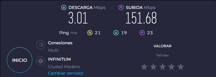 Leizo194's tweet photo. @TELMEXSoluciona @entpaco @totalplaymx no mames @TELMEXSoluciona de que sirve tener fibra óptica si solo me llegan 3 Mbps https://t.co/h6BLuWgAXW