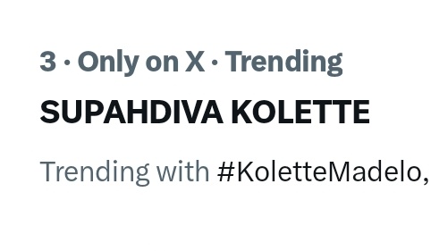 CertKap's tweet photo. 'SUPAHDIVA KOLETTE' is the #3 trending topic on X/Twitter Philippines!

#KoletteMadelo #ASAPCelebrate https://t.co/v3gPdELnbC